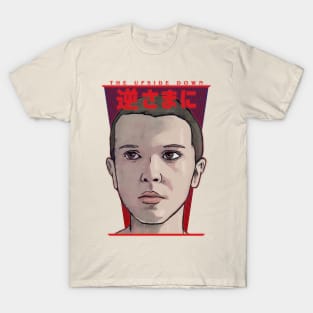 Stranger Things Eleven Japanese Upside Down - Inspired by Millie Bobby Brown and Netflix Show T-Shirt